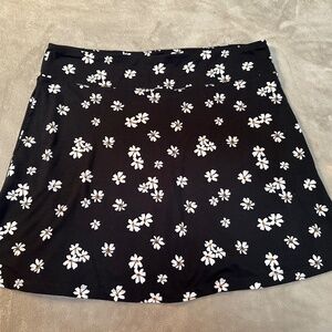 EUC CUDDL DUDS KNIT SKORT FLORAL SZ XL